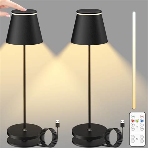 Tischlampe Kabellos Mit Touch Dimmbare Led Akku Pilz Tischleuchte Usb