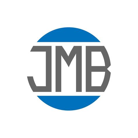 JMB letter logo design on white background. JMB creative initials circle logo concept. JMB ...