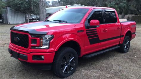 2018 Ford F 150 Special Edition Fx4 50 Custom Race Red Leveled 25