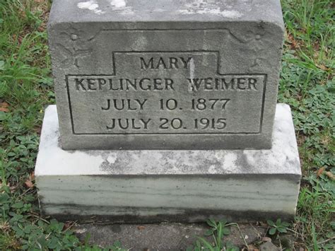 Mary Keplinger Weimer 1877 1915 Memorial Find A Grave