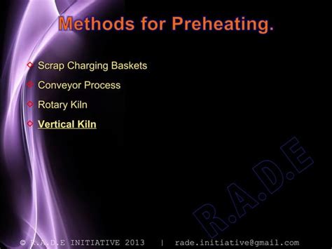 Scrap Preheating For Steel Melting Induction Furnaces Ppt