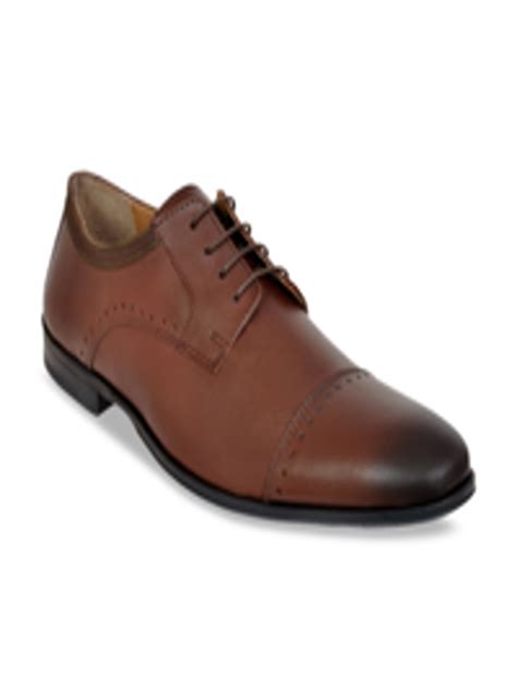 Buy Allen Cooper Men Brown Solid Leather Formal Derbys Formal Shoes For Men 14112492 Myntra