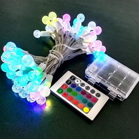 Battery Powered Multicolor G15 Christmas Lights