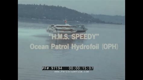 Hms Speedy Ocean Patrol Hydrofoil Demonstration During Sea Trials Boeing Hydrofoil 97194 Youtube