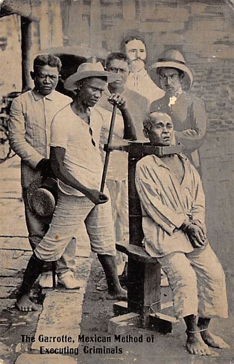 The Garrotte Mexican Method Of Executing Criminals Postcard