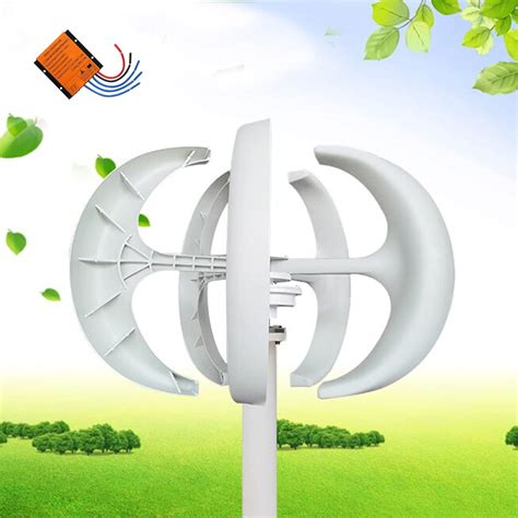 Buy 10000W White Vertical Lantern Wind Turbine Generator 12V 24V 48V