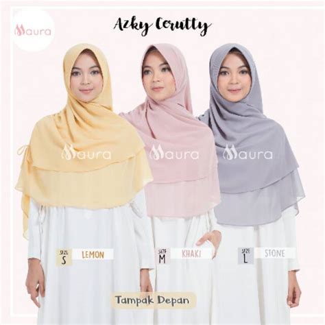 Jual Azky Khimar Cerruty Maura Shopee Indonesia