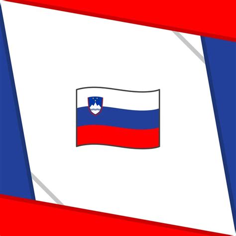 Premium Vector Slovenia Flag Abstract Background Design Template