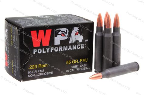 223 Wpa Wolf 55gr Fmj Ammo 500rds Jandg Sales