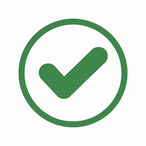 A Green Checkmark Inside A Circular Boundary Premium Ai Generated Vector