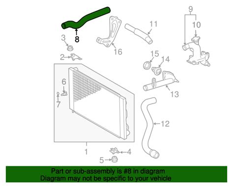 Toyota Sienna Radiator Coolant Hose Aa Toyota