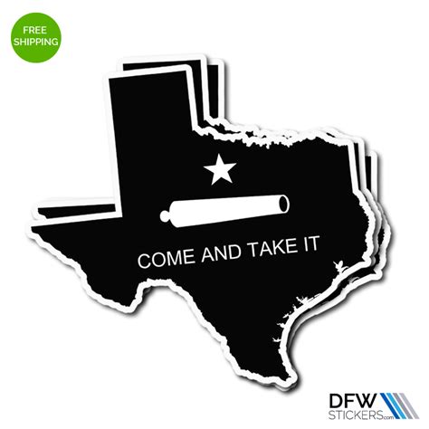 Come and Take It Texas Pride Stickers - DFW Stickers