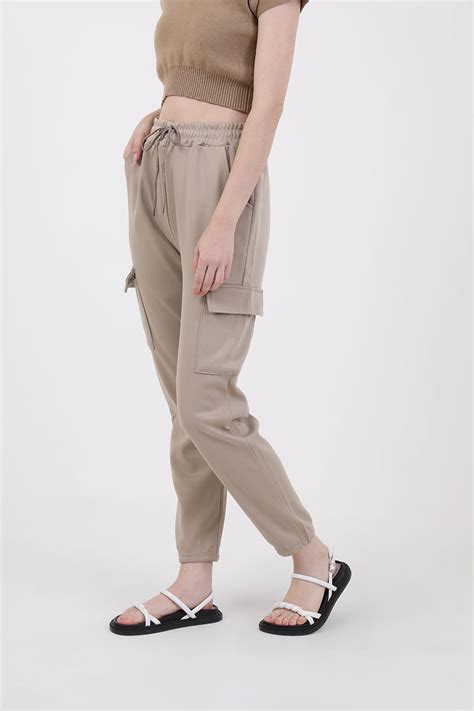 Sell Sofia Reina Cargo Pants Nude Long-pants | Berrybenka.com