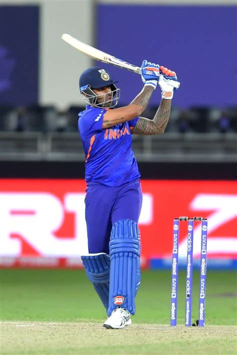 :Dubai:India's Suryakumar Yadav bats during the Cricket Twenty20 World ...