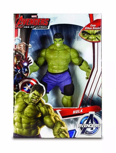 Boneco Hulk Verde Olhos Reais Gigante Cm Mimo Marvel R