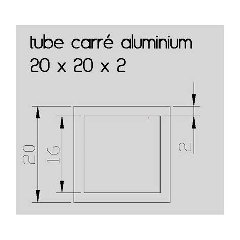 Barre Tube Alu Brut Carr Fin De S Rie Nf En Alu