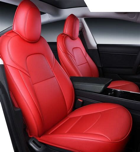 For Tesla Model S 2016 2020 Car Seats Cover 5 Seats Pu Leather Breathable Us