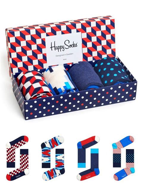 Skarpety 4 Pack Happy Socks T Box Xfo09 068 Happy Socks Sock