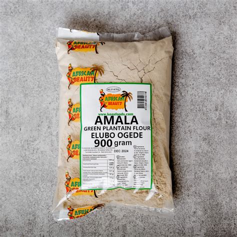 African Beauty Green Plantain Flour Amala Afroshop Mama T