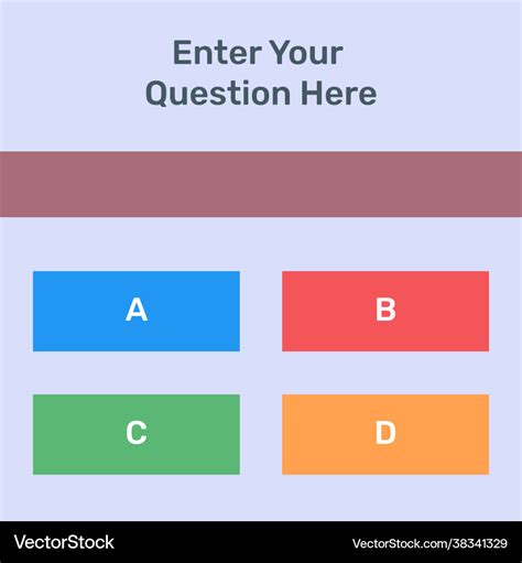 Quiz template Royalty Free Vector Image - VectorStock