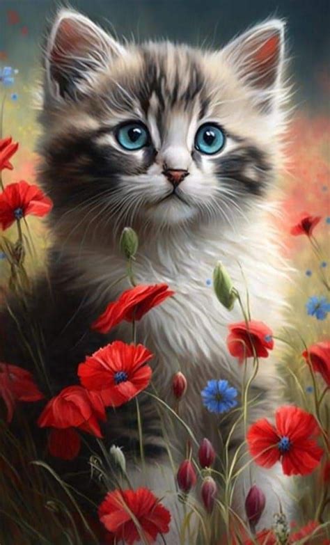 Pin by Jana Malechová on Hezké obrázky Kitten art Cat art Animal