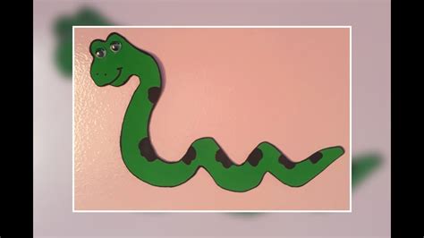 ثعبان بالفوم من سلسله أعمال فنيه بالفوم للاطفال Snake Crafts Youtube