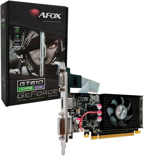 Placa de vídeo GT610 2G PCIE X16 2 0 Placa gráfica GT 610 DDR3 VGA HD