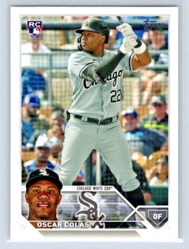 Topps Baseball Oscar Colas Chicago White Sox Rc Ebay