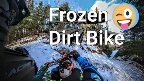 Ripping Dirt Bikes On Frozen Ground In December Youtube