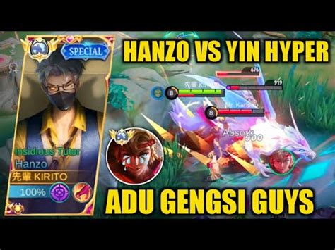 Hanzo Vs Yin Tips Biar Gak Di Lock Yin Build Top 1 Global Hanzo