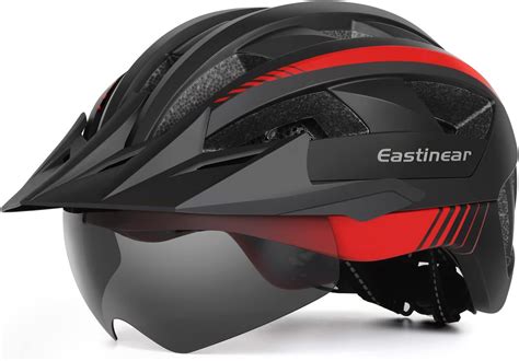 Eastinear Casque De V Lo Avec Lunettes Magn Tiques Casque De V Lo Avec