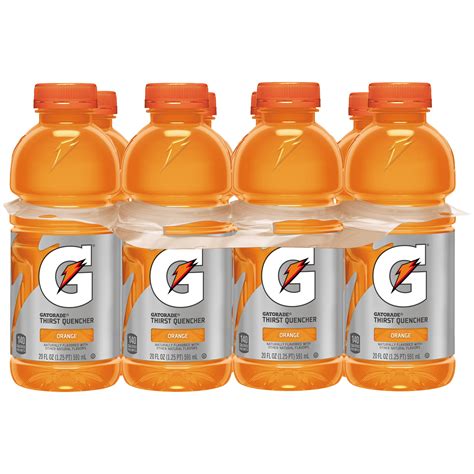 Gatorade Thirst Quencher Sports Drink Orange 20 Oz Bottles 8 Count