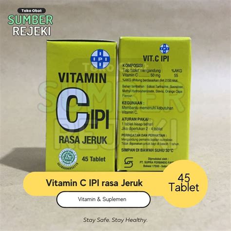 Jual Vitamin C IPI Isi 45 Tablet Shopee Indonesia