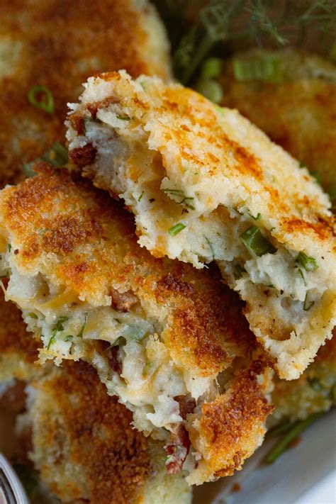 Crispy Cheesy Potato Cakes Idaho Potato Commission