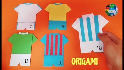 Como Hacer Una CAMISETA De FUTBOL De Papel YouTube