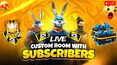 Custom Room For Subscriber Free Fire Live Freefire Skkhurshidgaming