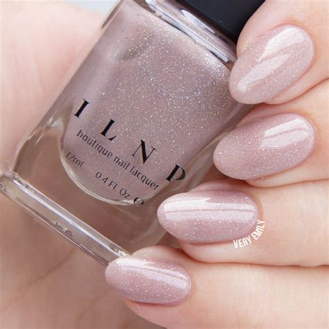 Chleo Neutral Blush Pink Holographic Sheer Jelly Nail Polish By Ilnp