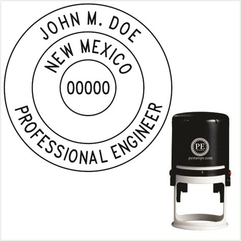 New Mexico Professional Engineer Stamp PE Stamps