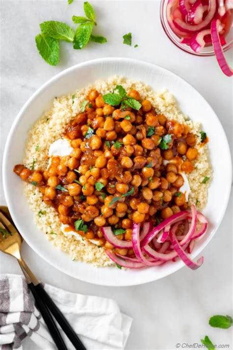 Harissa Chickpeas Recipe Chefdehome