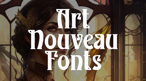 art nouveau shapes | HipFonts