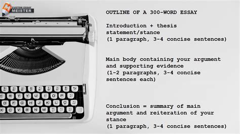 How To Write A 300 Word Essay CustomEssayMeister