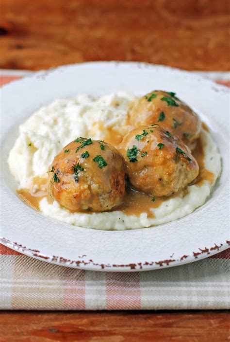 Swedish Turkey Meatballs Emily Bites