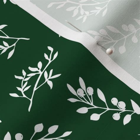 Winter Branches Fabric Spoonflower