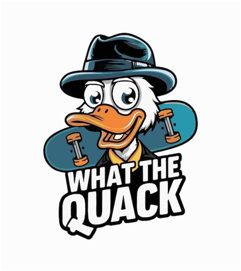 Una Caricatura De Un Pato Con Un Sombrero Con La Palabra Qu Es El Pato