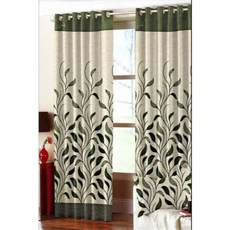 Eyelet Polyester Jerry Designer Printed Window Curtain Size X Feet