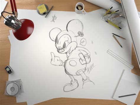 Evil Mickey Mouse On Behance