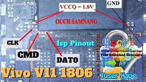 Vivo Y20 ISP EMMC PinOUT Test Point