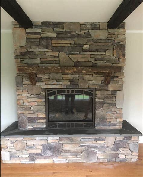 Stone Veneer Fireplace | Monmouth County, NJ | Installations