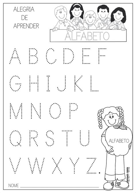 Atividades O Alfabeto Pontilhado Atividades Pedag Gicas