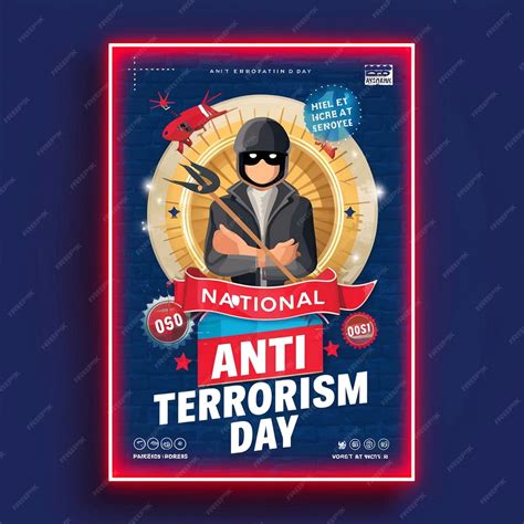 Premium Photo National Anti Terrorism Day Poster Design